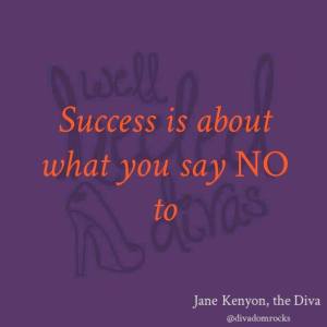 quote box - success is about what u say no - no 59